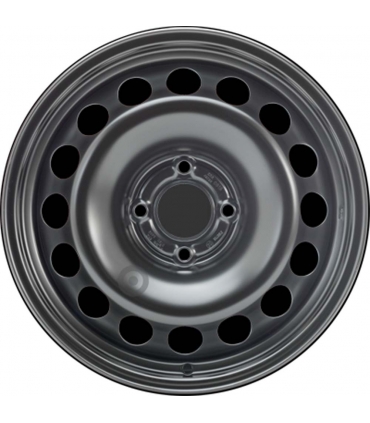 Jante tôle 16 pouces - 4 Trous - 6,5x16  4x108  ET20  AL65  noir