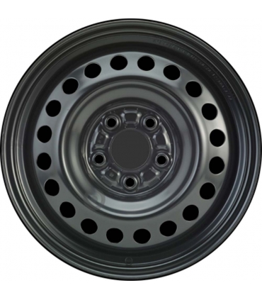 Jante tôle 16 pouces - 5 Trous - 6,5x16  5x114,3  ET46  AL67  noir