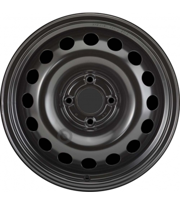 Jante tôle 16 pouces - 4 Trous - 7x16  4x108  ET32  AL65  noir