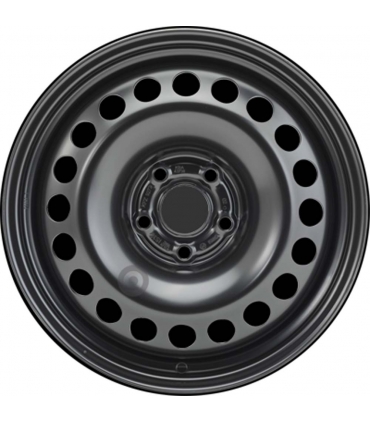 Jante tôle 16 pouces - 5 Trous - 6,5x16  5x105  ET38  AL56,59  noir