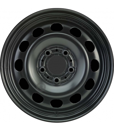 Jante tôle 16 pouces - 5 Trous - 6,5x16  5x120  ET42  AL72,5  noir