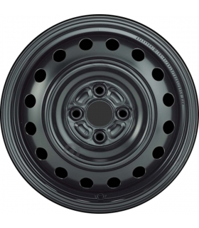 Jante tôle 15 pouces - 4 Trous - 6x15  4x100  ET45  AL54  noir