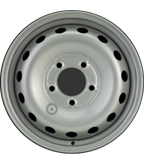 Jante tôle 16 pouces - 5 Trous - 6,5x16  5x130  ET66  AL89  argent
