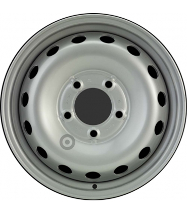 Jante tôle 16 pouces - 5 Trous - 6,5x16  5x130  ET66  AL89  argent