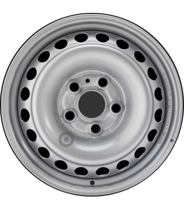 Jante tôle 16 pouces - 5 Trous - 6,5x16  5x120  ET62  AL65,09  argent