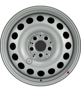 Jante tôle 17 pouces - 5 Trous - 6,5x17  5x112  ET50  AL66,42  argent