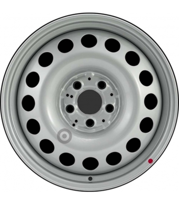 Jante tôle 17 pouces - 5 Trous - 6,5x17  5x112  ET50  AL66,42  argent