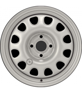Jante tôle 15 pouces - 4 Trous - 6x15  4x100  ET35  AL57  argent