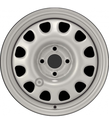 Jante tôle 15 pouces - 4 Trous - 6x15  4x100  ET35  AL57  argent
