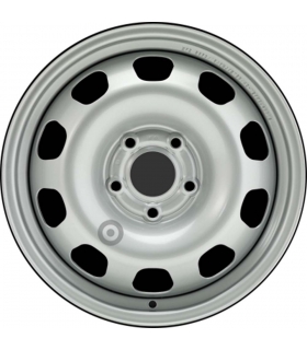 Jante tôle 16 pouces - 5 Trous - 6,5x16  5x114,3  ET50  AL66  argent