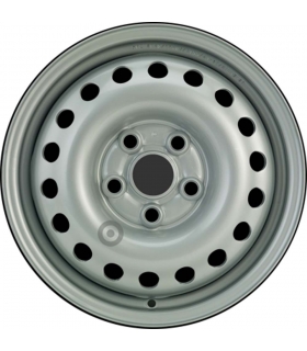 Jante tôle 15 pouces - 5 Trous - 6x15  5x112  ET55  AL57  argent