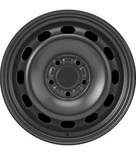 Jante tôle 15 pouces - 5 Trous - 6x15  5x108  ET52,5  AL63,3  noir