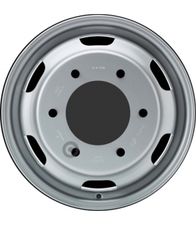 Jante tôle 16 pouces - 6 Trous - 5,5x16  6x200  ETHM117  AL142,05  argent