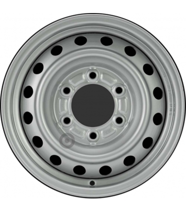 Jante tôle 16 pouces - 6 Trous - 7x16  6x139,7  ET33  AL100  argent