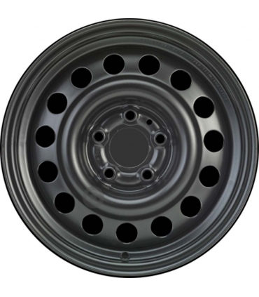 Jante tôle 15 pouces - 5 Trous - 6x15  5x108  ET25  AL65  noir