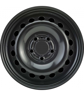 Jante tôle 15 pouces - 5 Trous - 6x15  5x110  ET49  AL65  noir