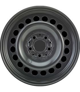 Jante tôle 16 pouces - 5 Trous - 6x16  5x112  ET39  AL66,5  noir