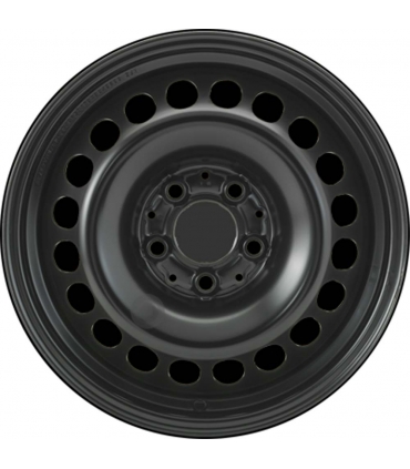 Jante tôle 16 pouces - 5 Trous - 6x16  5x112  ET46  AL66,5  noir