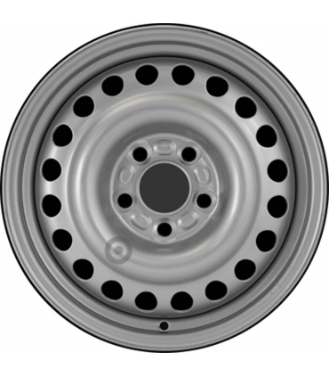 Jante tôle 15 pouces - 5 Trous - 6x15  5x108  ET52,5  AL63,3  argent