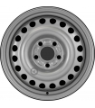 Jante tôle 15 pouces - 5 Trous - 6x15  5x108  ET52,5  AL63,3  argent