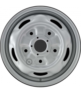 Jante tôle 15 pouces - 5 Trous - 5,5x15  5x160  ET60  AL65  argent