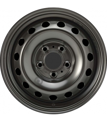 Jante tôle 15 pouces - 5 Trous - 6x15  5x114,3  ET48  AL67  noir