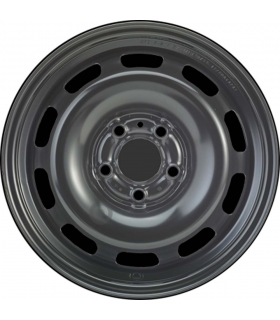 Jante tôle 15 pouces - 5 Trous - 6x15  5x108  ET43  AL65  noir