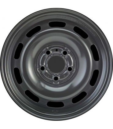 Jante tôle 15 pouces - 5 Trous - 6x15  5x108  ET43  AL65  noir