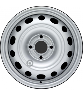 Jante tôle 15 pouces - 4 Trous - 6,5x15  4x108  ET27  AL65  argent