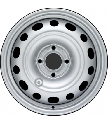 Jante tôle 15 pouces - 4 Trous - 6,5x15  4x108  ET27  AL65  argent