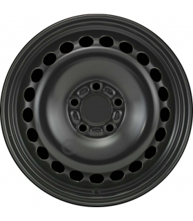 Jante tôle 16 pouces - 5 Trous - 6,5x16  5x107,95  ET50  AL63,3  noir