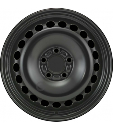 Jante tôle 16 pouces - 5 Trous - 6,5x16  5x107,95  ET50  AL63,3  noir