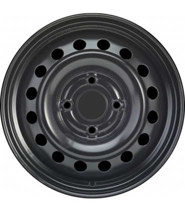 Jante tôle 15 pouces - 4 Trous - 6x15  4x114,3  ET45  AL66  noir