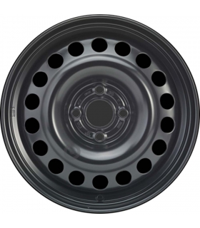 Jante tôle 15 pouces - 4 Trous - 6x15  4x100  ET49  AL56,5  noir
