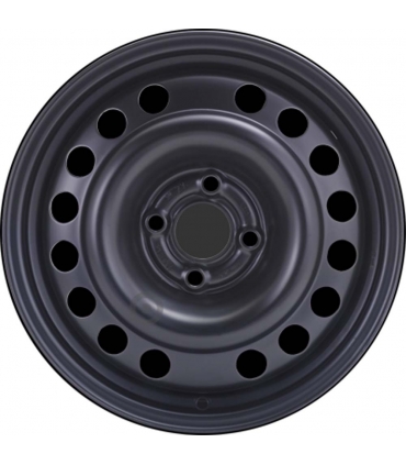Jante tôle 15 pouces - 4 Trous - 6x15  4x100  ET49  AL56,5  noir