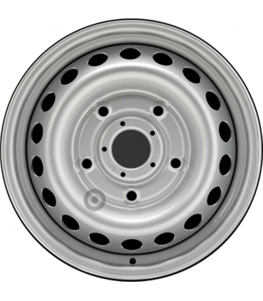 Jante tôle 15 pouces - 5 Trous - 6,5x15  5x160  ET60  AL65  argent