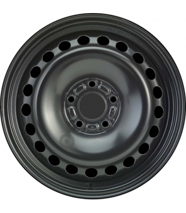 Jante tôle 16 pouces - 5 Trous - 6,5x16  5x108  ET50  AL63,3  noir
