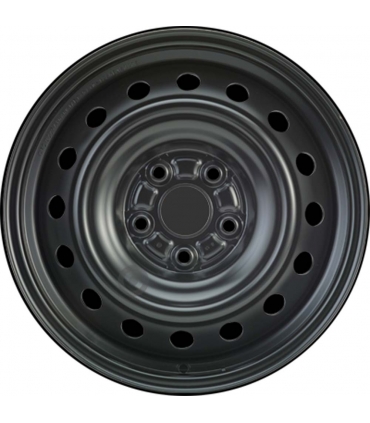 Jante tôle 16 pouces - 5 Trous - 6,5x16  5x114,3  ET45  AL60  noir