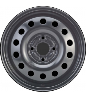 Jante tôle 15 pouces - 4 Trous - 6x15  4x108  ET52,5  AL63,3  noir