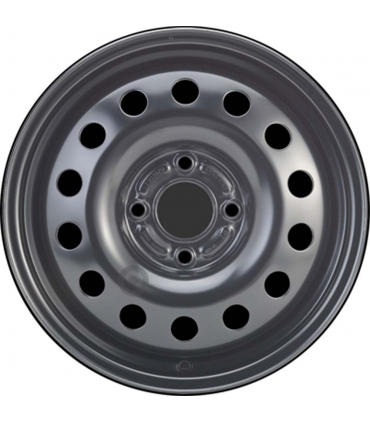 Jante tôle 15 pouces - 4 Trous - 6x15  4x108  ET52,5  AL63,3  noir