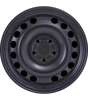 Jante tôle 15 pouces - 5 Trous - 6x15  5x110  ET49  AL65  noir