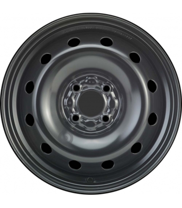 Jante tôle 15 pouces - 4 Trous - 6x15  4x100  ET43  AL60  noir