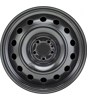 Jante tôle 16 pouces - 5 Trous - 6x16  5x98  ET36,5  AL58  noir