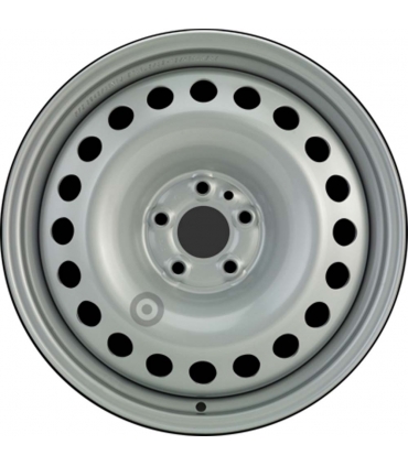 Jante tôle 16 pouces - 5 Trous - 6x16  5x98  ET36,5  AL58  argent