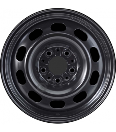 Jante tôle 16 pouces - 5 Trous - 7x16  5x120  ET31  AL72,5  noir