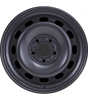 Jante tôle 15 pouces - 5 Trous - 6x15  5x108  ET46  AL63,3  noir