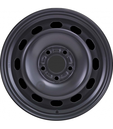 Jante tôle 15 pouces - 5 Trous - 6x15  5x108  ET46  AL63,3  noir