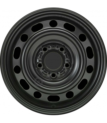 Jante tôle 15 pouces - 5 Trous - 6x15  5x114,3  ET52,5  AL67  noir