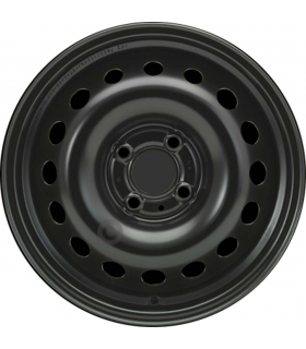 Jante tôle 15 pouces - 4 Trous - 5,5x15  4x100  ET43  AL60  noir