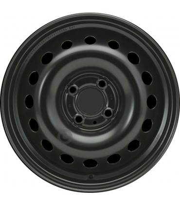 Jante tôle 15 pouces - 4 Trous - 5,5x15  4x100  ET43  AL60  noir
